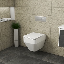 Owl 1975 Унитаз безободковый Eld Ruta-H с сиденьем DP микролифт – фотография-7