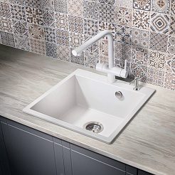 Milacio Смеситель для кухни Ultra MCU.559.WH белый матовый – фотография-5