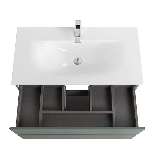 BelBagno Тумба с раковиной Kraft 90 подвесная Еловый матовый с раковиной BB-8099-90 – картинка-9