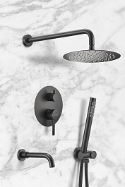 Milacio Душевая система Ultra MCU.150.MB черная матовая – фотография-2