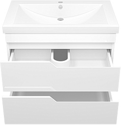 Misty Тумба под раковину Софт 75 подвесная белая – фотография-3
