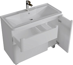 Grossman Мебель для ванной Адель 90 белая – фотография-8