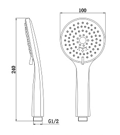 BelBagno Душевая лейка BB-D1C5 – фотография-2