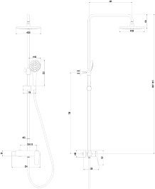 Lemark Душевая система Bronx LM3760GM графит – фотография-2