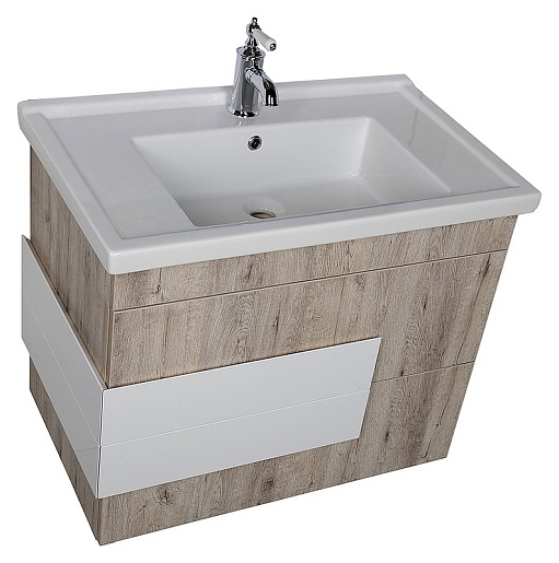 Aquanet Тумба с раковиной "Мадейра 80" дуб кантри – картинка-9