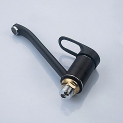 Frap Смеситель для кухни F4928-11 черный – фотография-3