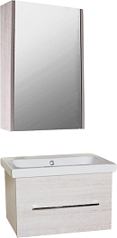 Sanflor Мебель для ванной Экко 60 подвесная орегон/белая – фотография-1