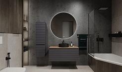 Jorno Шкаф пенал Cossety 33/124 антрацит Coss.04.124/P/A/JR – фотография-2