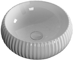 Ceruttispa Раковина накладная 40.5 CR0007 белая – фотография-1