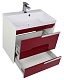 Aquanet Тумба с раковиной "Тиволи 70" бордо – фотография-16