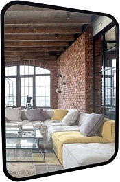 Mixline Зеркало Элит Нью Мальта-лофт 60 черное – фотография-1