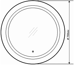 Comforty Зеркало Круг 75 – фотография-9