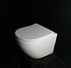 Ceruttispa Унитаз подвесной Sella Aria MW CT9161 белый матовый – фотография-6