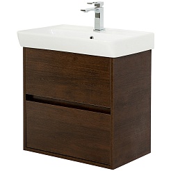 BelBagno Тумба с раковиной Neon 50 с 2 ящиками подвесная Rovere Scuro – фотография-1