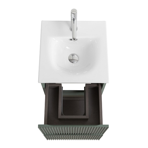 BelBagno Тумба с раковиной Uno mini 40 подвесная Еловый матовый с раковиной BB-8099-3-40 – картинка-11