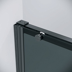 Grossman Душевая дверь в нишу Galaxy 100x195 профиль графит сатин стекло тонированное – фотография-10
