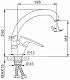 Frap Смеситель для кухни H701 F41701-B – картинка-6