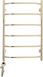 Domoterm Полотенцесушитель электрический Лаура П6 500x800 EL золото – фотография-1