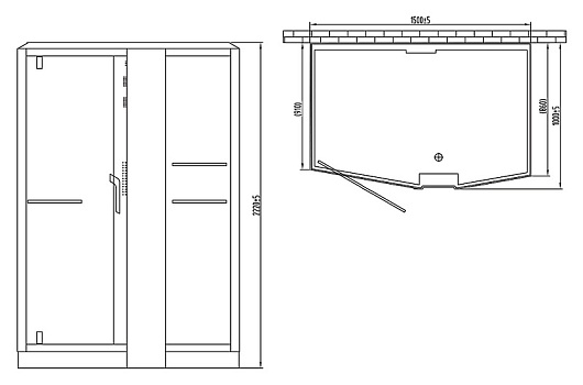 Orans Душевая кабина SR-89102LS black – картинка-7