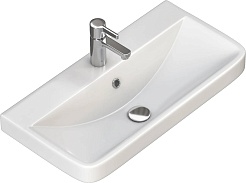  Мебельная раковина 9595(80) белая – фотография-1