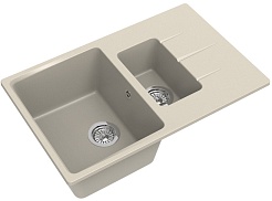 Ewigstein Мойка кухонная Gerd 60KF бежевый – фотография-1
