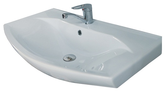 Акватон Тумба с раковиной "Ария 80 H" коричневая – картинка-5