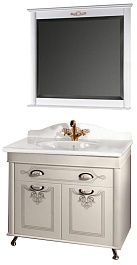 Водолей Мебель для ванной "Изабель 90" F-3 белая – фотография-1