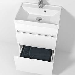 Водолей Мебель для ванной Best 50 белая – фотография-4