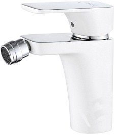 D&K Смеситель "Berlin Steinbeis DA1432216" белый для биде – фотография-1