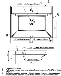 Mixline Умывальник Andrea Classic 60 – фотография-2