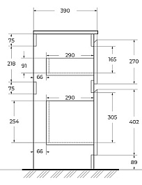 BelBagno Тумба под раковину Kraft 39 50 напольная Bianco Opaco – фотография-13