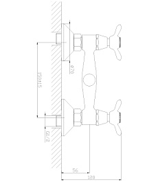 Rossinka Смеситель "Q02-41" для душа – фотография-2
