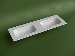 Ceramicanova Мебельная раковина Grace 141 с двумя чашами CN7022 белая – фотография-3