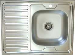 КромРус Мойка кухонная S-420, 1.5" правая – фотография-1