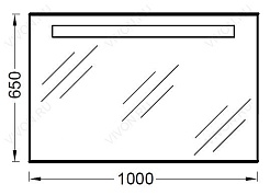 Jacob Delafon Зеркало "JD 100" – фотография-3