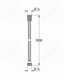 Grohe Душевой шланг "Relexa 28105000" – фотография-2