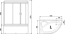 Royal Bath Душевая кабина ALP RB140ALP-C-L – фотография-3