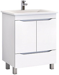 Vigo Тумба с раковиной Grani 750-2-1 белая – фотография-1