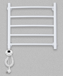 Domoterm Полотенцесушитель Калипсо П5 500x500 E L белый – фотография-3