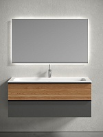 Sancos Мебель для ванной Delta 120 дуб красный/графит