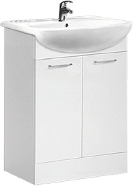 Viant Тумба с раковиной Рио 50 белая – фотография-1