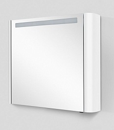 Am.Pm Зеркальный шкаф Sensation 80 R, с подсветкой, белый, глянец – фотография-7