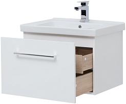 Dreja Тумба под раковину Big Inn 65 подвесная белая – фотография-7