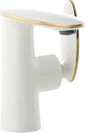 Rossinka Смеситель для раковины RS30-11W белый/золото – фотография-2