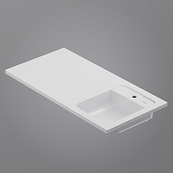 Am.Pm Мебельная раковина над стиральной машиной X-Joy 100 R белая – фотография-7