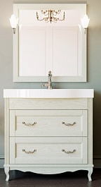 ValenHouse Комплект мебели Лиора 90 слоновая кость, фурнитура хром – фотография-1