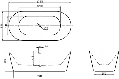 BelBagno Акриловая ванна BB306-1785 179x84 – фотография-5
