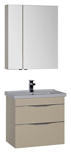 Aquanet Тумба с раковиной "Эвора 70" сливочная – картинка-3