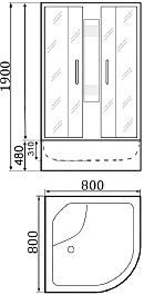 Parly Душевая кабина EC82NR – фотография-2