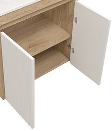 Teymi Фасад для тумбы Netta 60 Волна белый – фотография-1